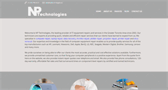 Desktop Screenshot of nptechnologies.ca