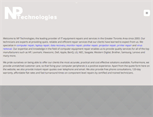 Tablet Screenshot of nptechnologies.ca